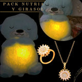 PACK NUTRIA, ANILLO Y COLLAR GIRASOL